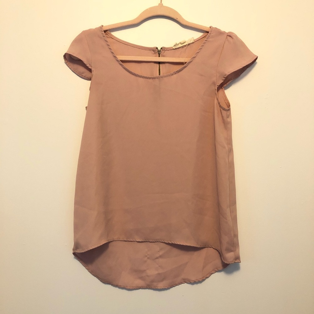 Blush pink blouse